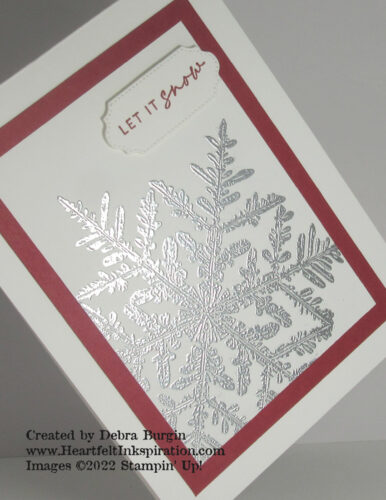 stampin up let it snow