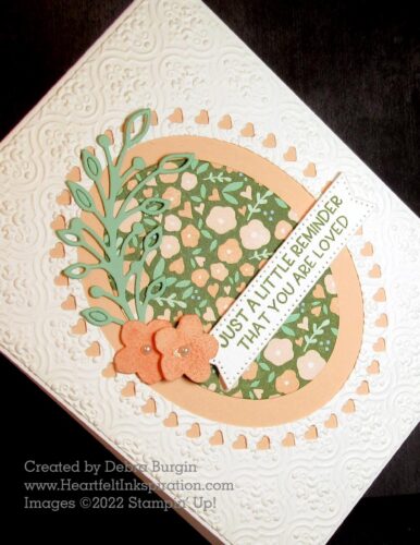 Framed Florets | There is something pleasing about an oval, I think!  Please click to read more! | Stampin' Up! | HeartfeltInkspiration.com | Debra Burgin  