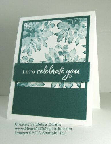 Eden's Garden | Celebrate Sunflowers | I use this big image so often for all-over, random stamping.  Is it time to move on?  Please click to read more! | Stampin' Up! | HeartfeltInkspiration.com | Debra Burgin  