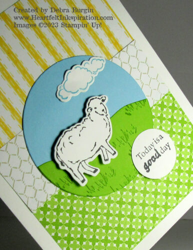 On the Farm | This sweet set is perfect for a celebration of any kind, or just to say hello!  Please click to read more! | Stampin' Up! | HeartfeltInkspiration.com | Debra Burgin  