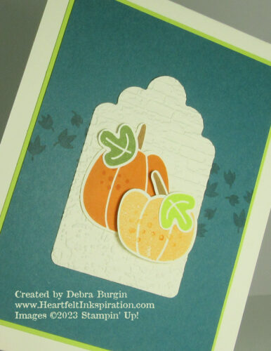 Pick of the Patch | Every stamper needs a good pumpkin image, right?  This is mine!  Please click to read more! | Stampin' Up! | HeartfeltInkspiration.com | Debra Burgin  