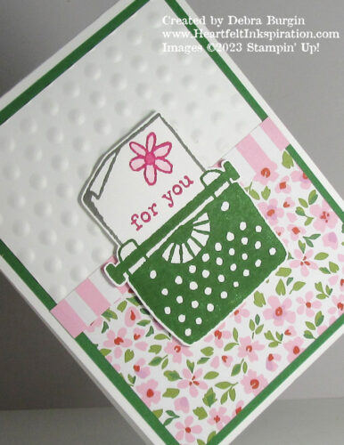 Just My Type | Still typing after all these years!  Just how many years?  Please click to read more! | Stampin' Up! | HeartfeltInkspiration.com | Debra Burgin  