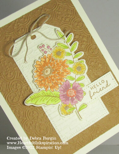 Fruitful Blessings | The coloring on these autumn flowers was inspired by the Stampin' Up! sample on page 45 of the September-December 2023 Mini Catalog.  Don't overlook those samples!  Please click to read more! | Stampin' Up! | HeartfeltInkspiration.com | Debra Burgin  