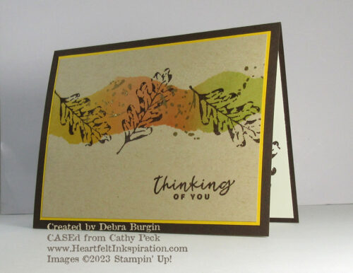 Season of Chic | I loved a card by Cathy Peck, so I copied it!  Please click to read more! | Stampin' Up! | HeartfeltInkspiration.com | Debra Burgin  