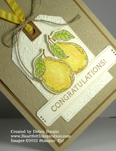 Fruitful Blessings | Do you prefer to color with markers or pencils?  Please click to read more! | Stampin' Up! | HeartfeltInkspiration.com | Debra Burgin  