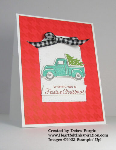 Trucking Along | This bundle (stamp set + punch) has all sorts of things to place in the truck bed!  Please click to read more! | Stampin' Up! | HeartfeltInkspiration.com | Debra Burgin  