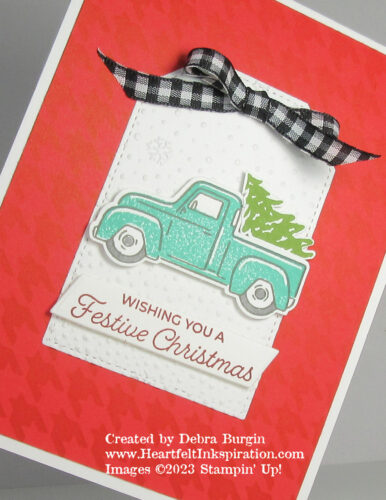 Trucking Along | This bundle (stamp set + punch) has all sorts of things to place in the truck bed!  Please click to read more! | Stampin' Up! | HeartfeltInkspiration.com | Debra Burgin  