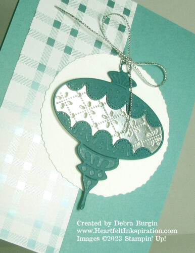 Handcrafted Elements | All kinds of shiny going on with this card!  Please click to read more! | Stampin' Up! | HeartfeltInkspiration.com | Debra Burgin  