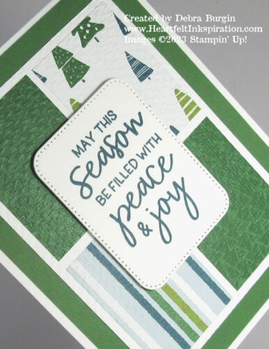 A Walk in the Forest | This patchwork layout is one of my favorite to use up scraps.  Please click to read more! | Stampin' Up! | HeartfeltInkspiration.com | Debra Burgin  