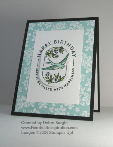 Filled with Happiness | Modern Oval punch | One of my favorite sets from the Stampin' Up! January-April 2024 Mini Catalog.  Please click to read more! | Stampin' Up! | HeartfeltInkspiration.com | Debra Burgin  