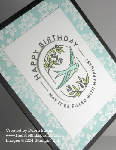 Filled with Happiness | Modern Oval punch | One of my favorite sets from the Stampin' Up! January-April 2024 Mini Catalog.  Please click to read more! | Stampin' Up! | HeartfeltInkspiration.com | Debra Burgin  