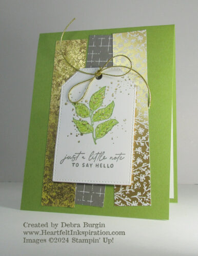 Notes of Nature | Tags are my favorite!  Please click to read more! | Stampin' Up! | HeartfeltInkspiration.com | Debra Burgin  