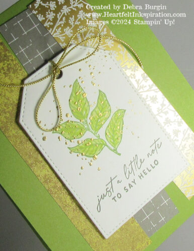 Notes of Nature | Tags are my favorite!  Please click to read more! | Stampin' Up! | HeartfeltInkspiration.com | Debra Burgin  
